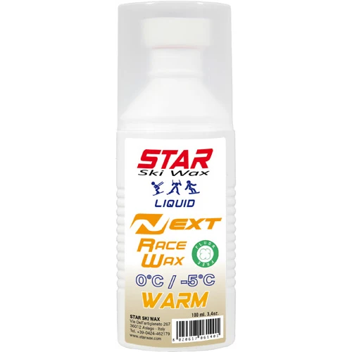 STAR NEXT WARM Fluoro-Free Racing Liquid (Sponge Application) | 100mL (0C/-5C)