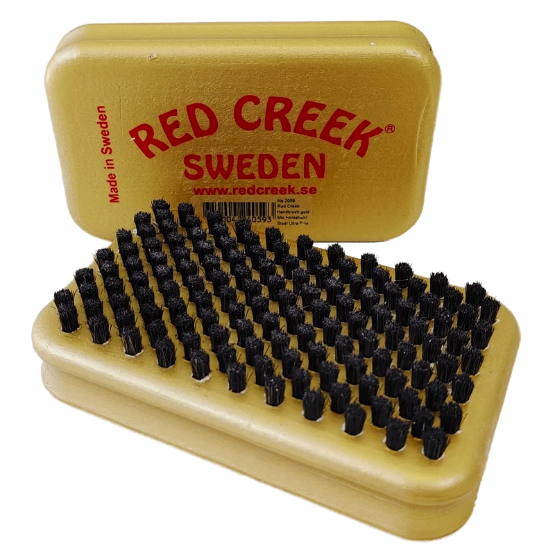 Red Creek Ultrafine Steel/Horsehair Mix Gold Hand Brush