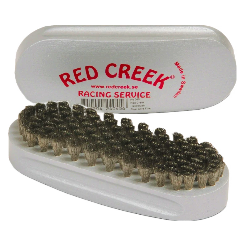 Red Creek Ultrafine Curled Steel Racing Silver Hand Brush
