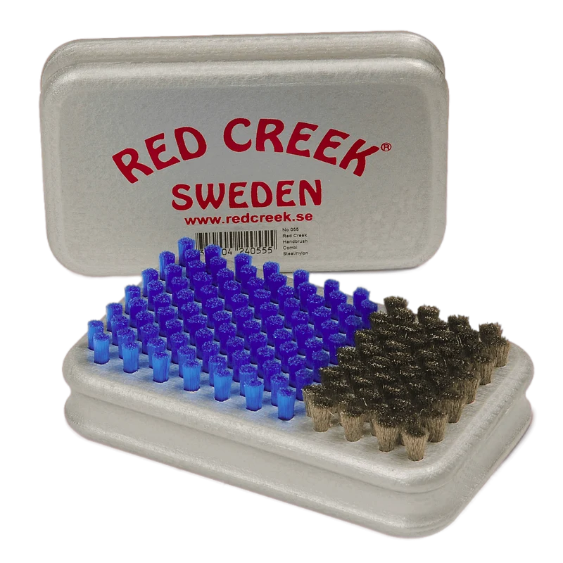 Red Creek Ultrafine Steel/Blue Nylon Combi Hand Brush