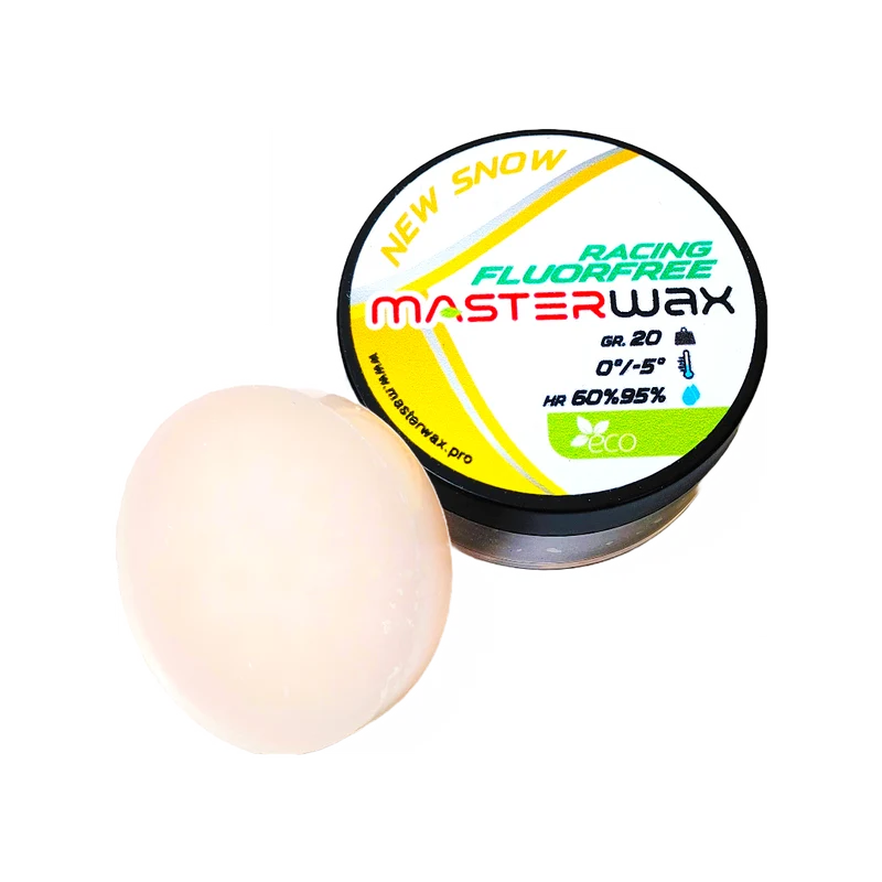 MasterWax RACING FLUORFREE New Snow Wool-Apply Wax (0C/-5C) | 20g