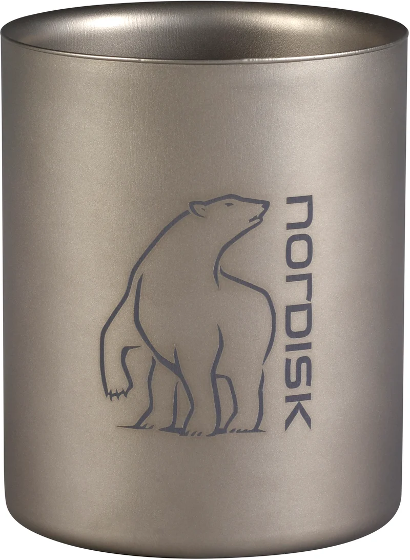 Titanium Mug Double Wall 450ml Without Handle - lätt, isolerande, mugg i titan