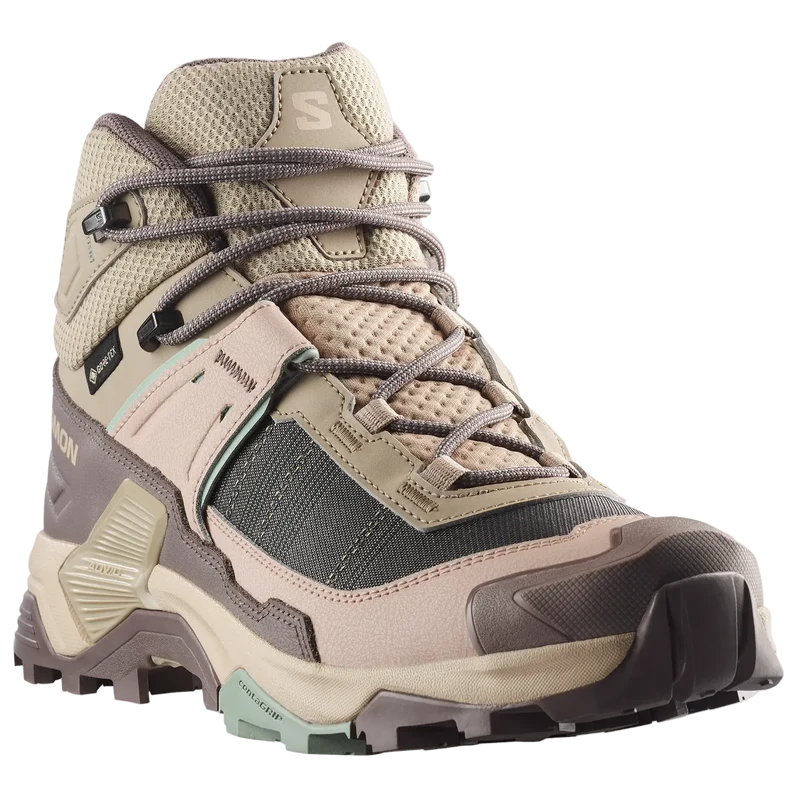SALOMON shoes X Ultra 5 Mid GTX W iron/desert tan/green milieu