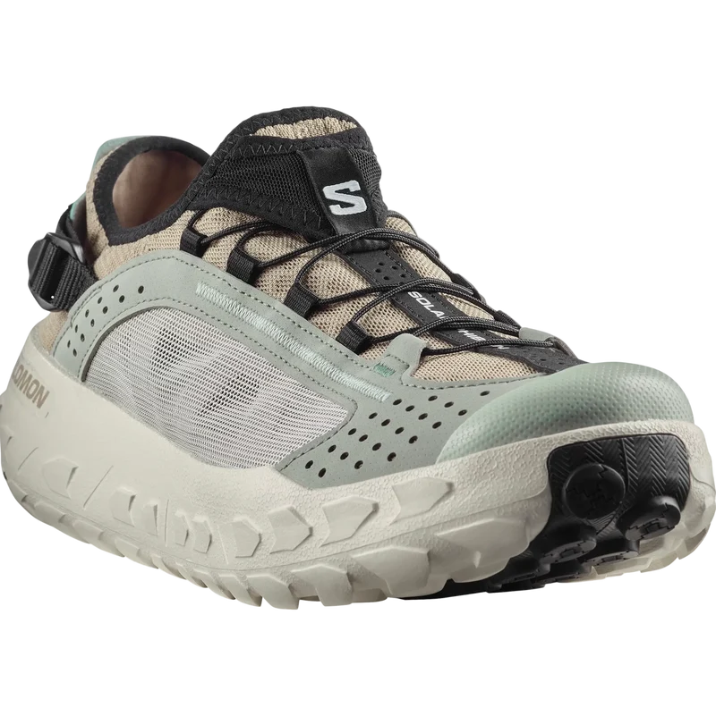 SALOMON shoes Solamphibian desert tan/wrought iron/clearly aqua