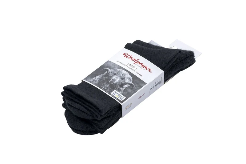 Socks 2-pack Classic Logo+Liner - Strumpor i merinoull