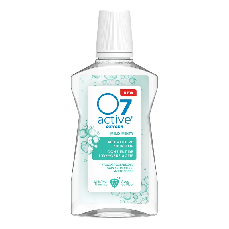 O7 Active Mondspoeling Mild Minty 500 ml