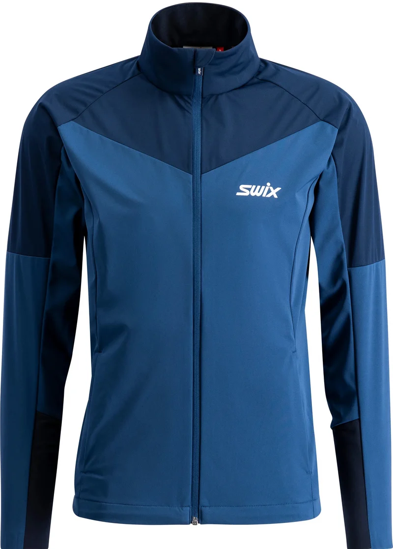 SWIX Nordic XC cross-country skiing jacket lake blue