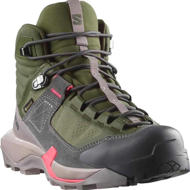 SALOMON shoes X Ultra Alpine Mid GTX W olive night/nine iron/rouge red