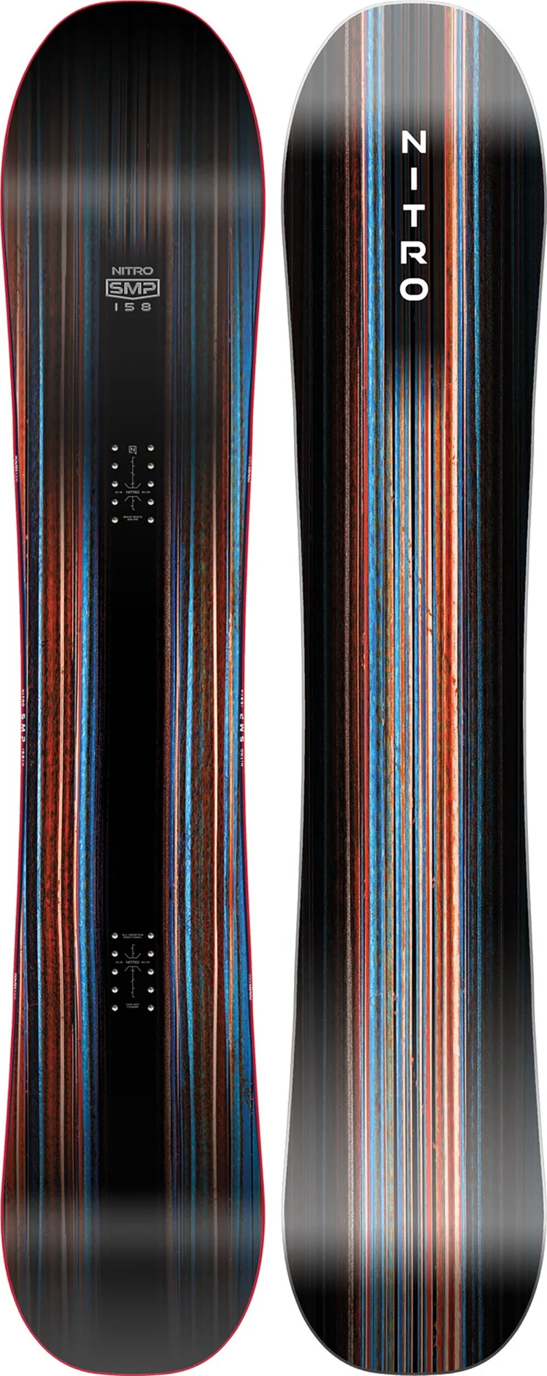 NITRO snowboard SMP black/red/blue