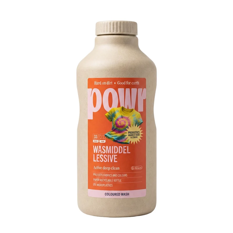 Powr Wasmiddel Gekleurde Was Vloeibaar 1 liter