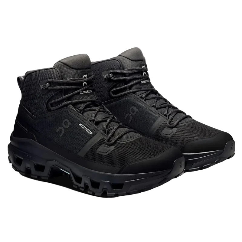 ON shoes Cloudrock Mid WP W balck/black