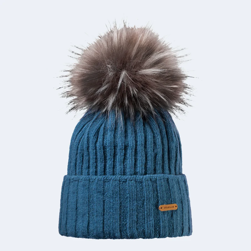 Starling Magic Faux Fur Pom Beanie