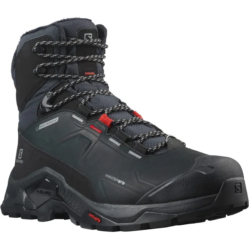 SALOMON shoes Quest Winter TS CSWP black/goji berry/monument