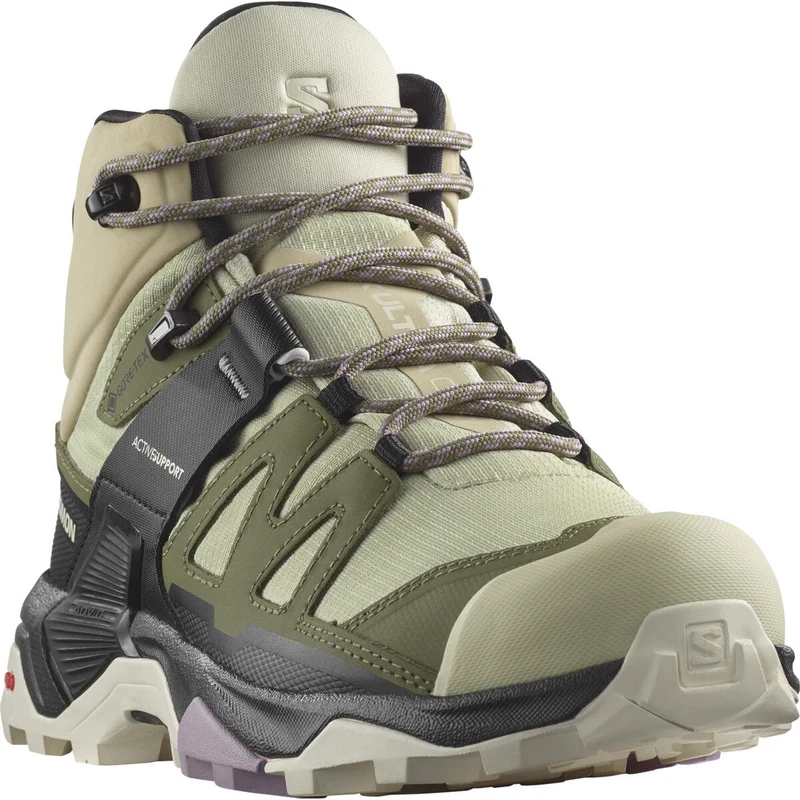 SALOMON shoes X Ultra 4 Mid GTX W alfalfa/deep lichen green/almond milk