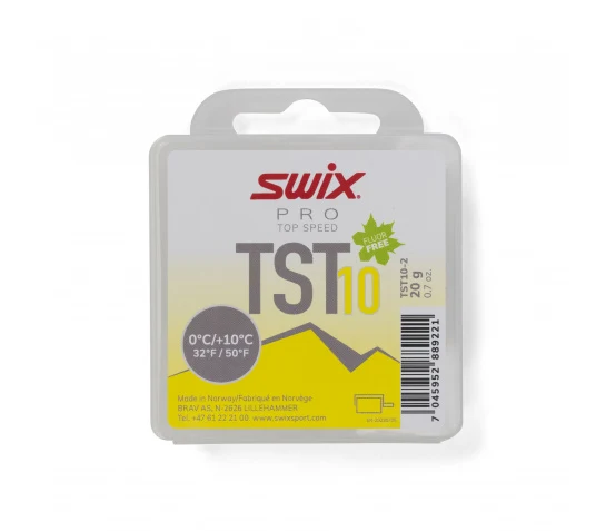 SWIX wax TST10 Yellow +10/0 20g