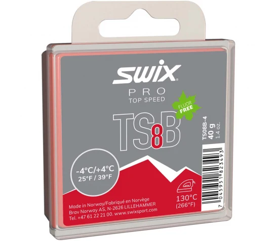 SWIX wax TS8B Red +4/-4 40g