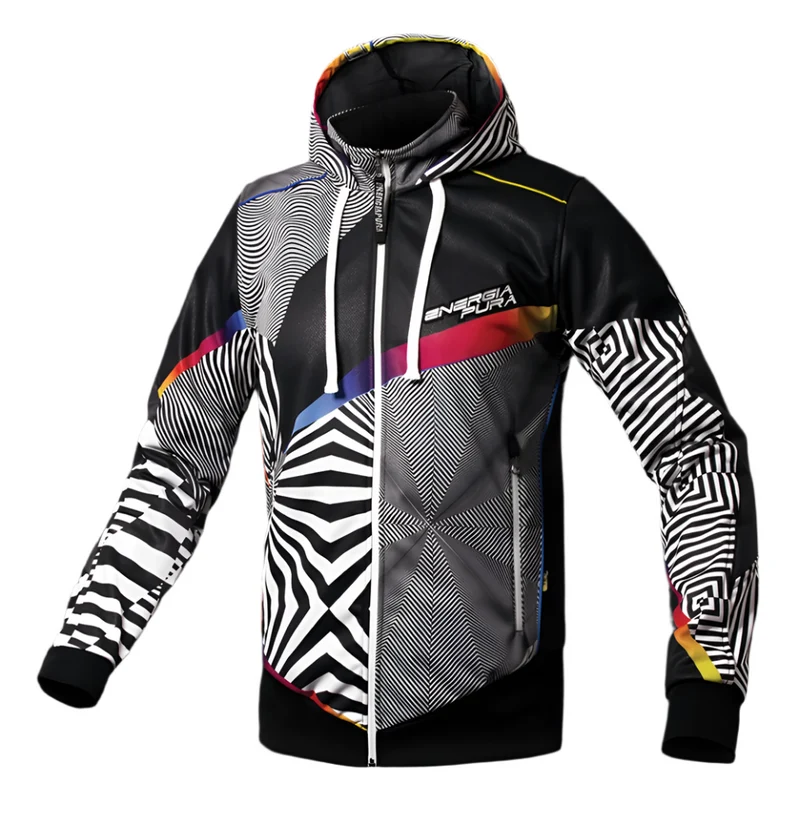 ENERGIAPURA hooded jacket JR Optical black/white