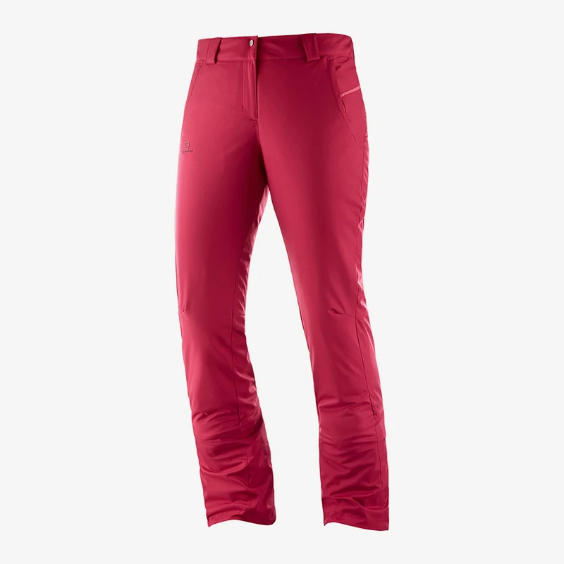 SALOMON pants W Stormseason REG red