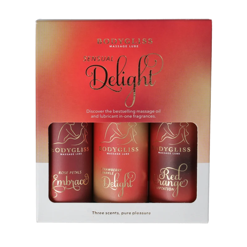 Bodygliss Sensual delight three-pack travel edition 150 ml