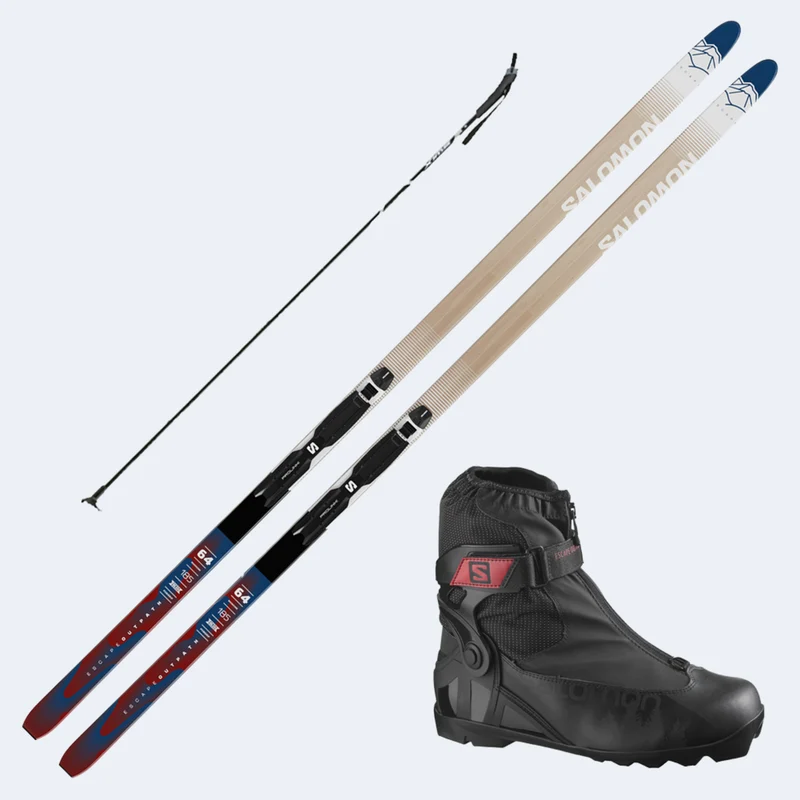 2025 Salomon Escape Outpath 64 Skis with Salomon Escape Outpath Boots and Poles