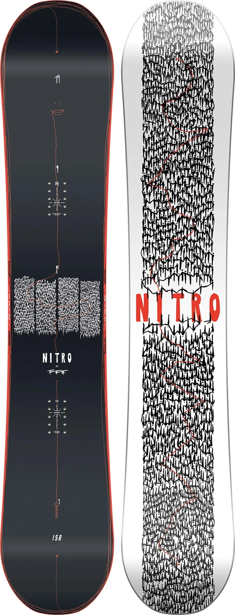 NITRO snowboard T1 x FFF