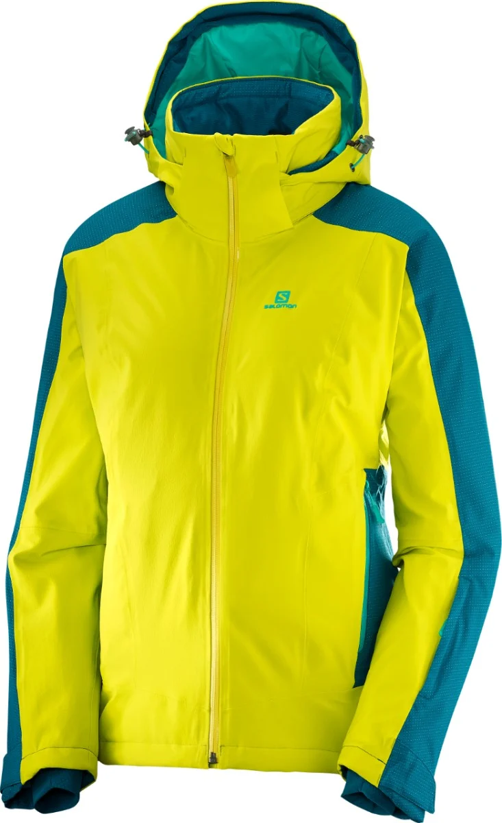 SALOMON jacket W Brilliant yellow/blue