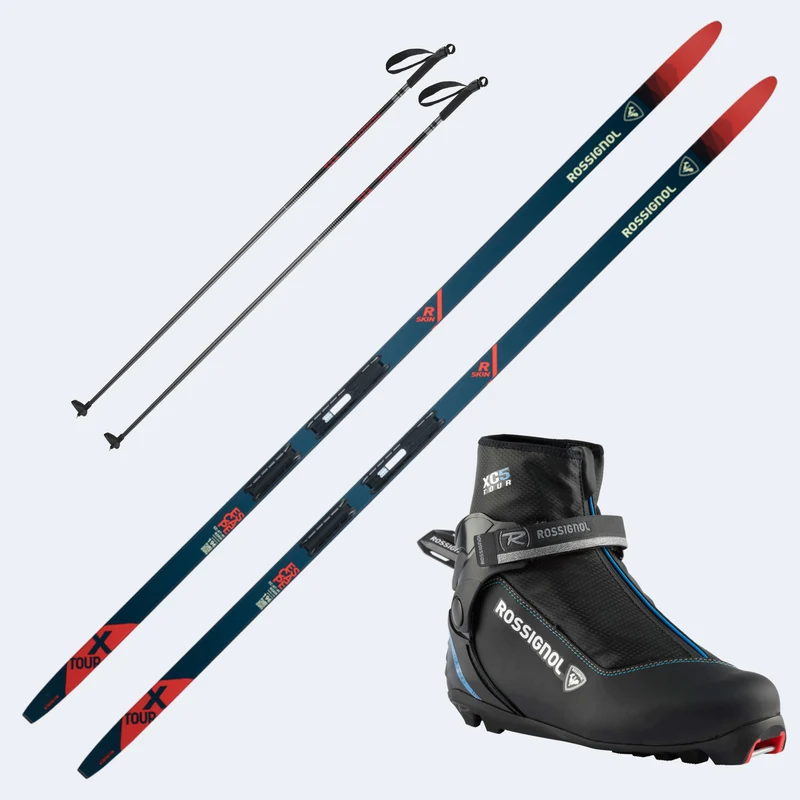 2027 Rossignol X-Tour Escape R-Skin Skis with Rossignol XC 5 Boots and Poles